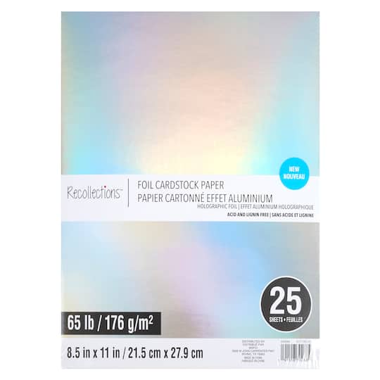 een andere munt overstroming 8.5" x 11" Foil Cardstock Paper by Recollections™, 25 Sheets | Michaels
